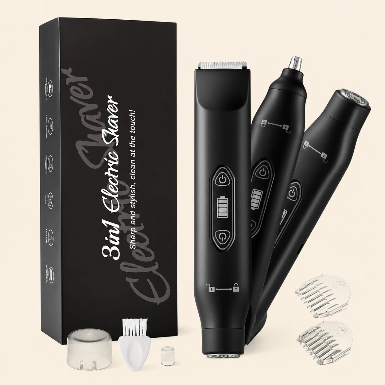 Teaifa™ 6014-IPX7 3-in-1 Body Hair Trimmer