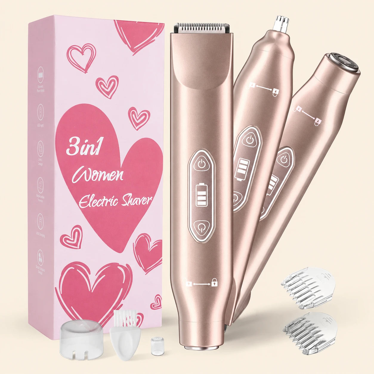 Teaifa™ 6014-IPX7 3-in-1 Body Hair Trimmer